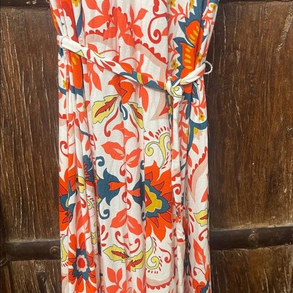 NWT Boden Multi Color Geometric Floral Halter Maxi Dress Size 6P - Picture 5 of 10